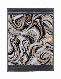 Полотенце 37x50 Feiler Murano Nero 010 schwarz черное