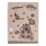 Блокнот "Капибара" в коробке с замком с вырубкой,11,5*14,5 см,48 л.