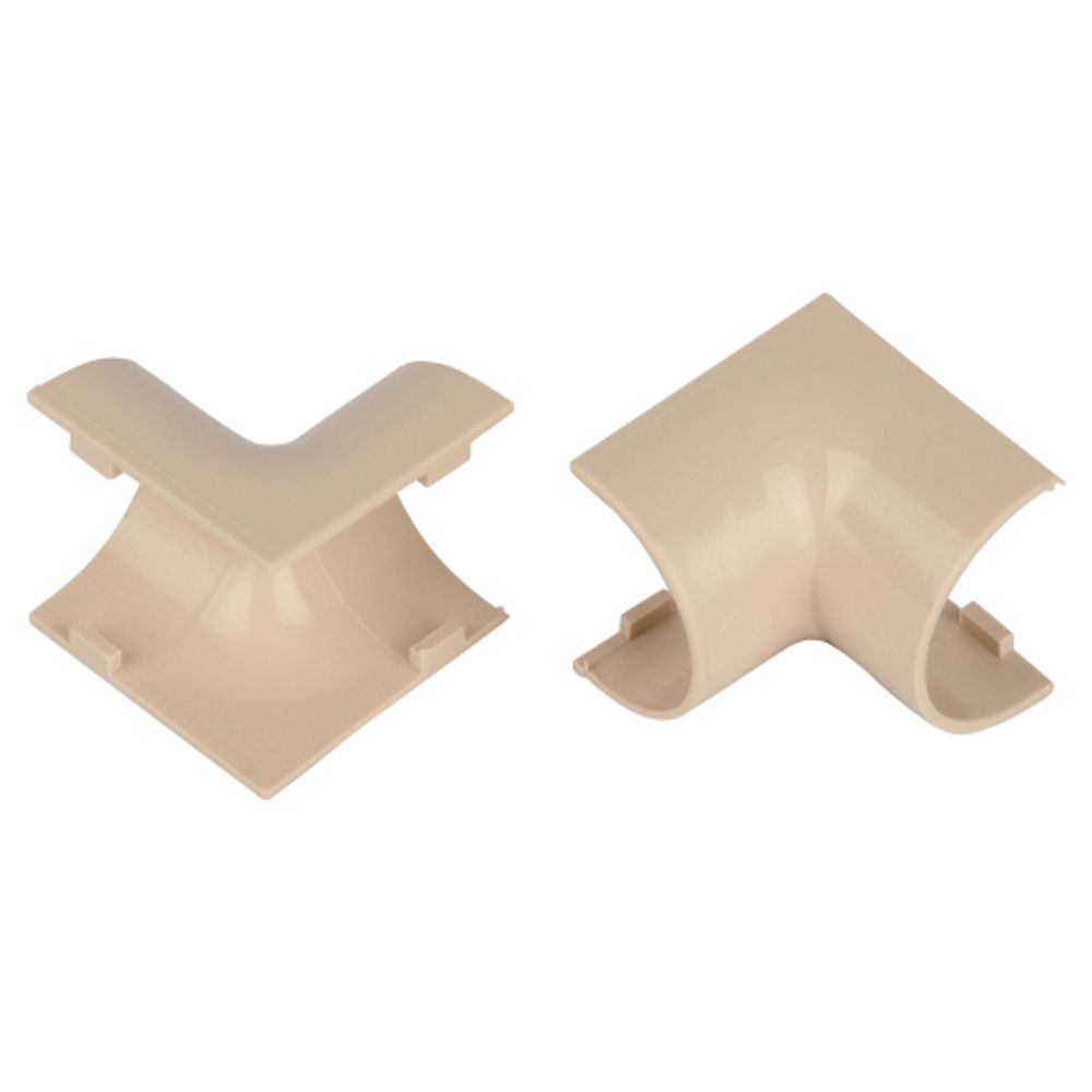 Внутренний угол ЭРА IC-KK-20-12-B для полукруглого кабель-канала бежевый 20х12мм 2шт/комплект