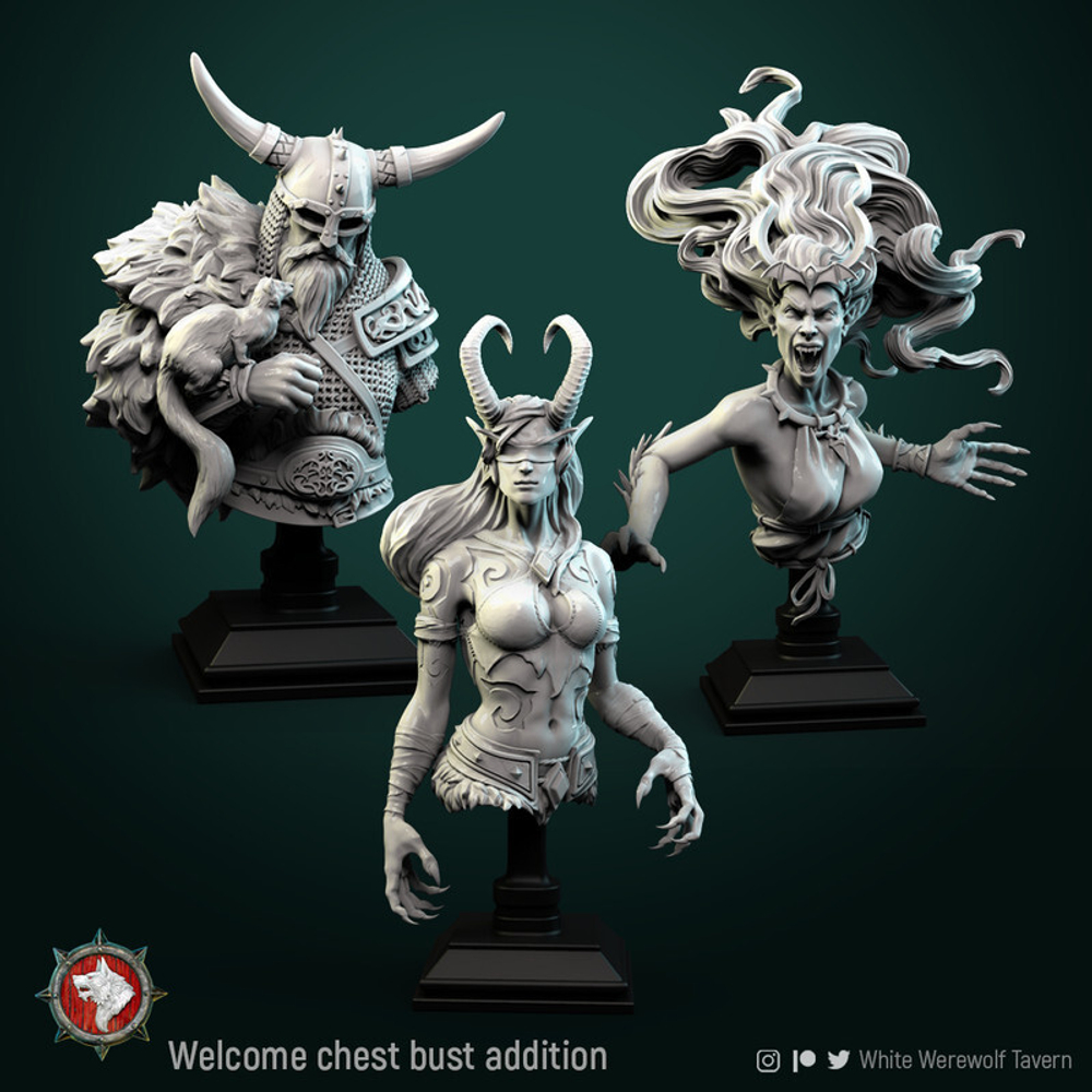 60White Werewolf Tavern миниатюра для dnd, днд, pathfinder, фентези, Настольная игра, НРИ, Варгейм, РПГ