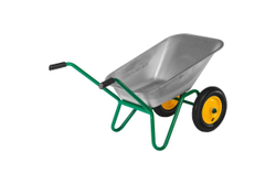 GRINDA  GB-2, 80 л, 120 кг, двухколесная, оцинкованная сталь, садовая тачка (422400)