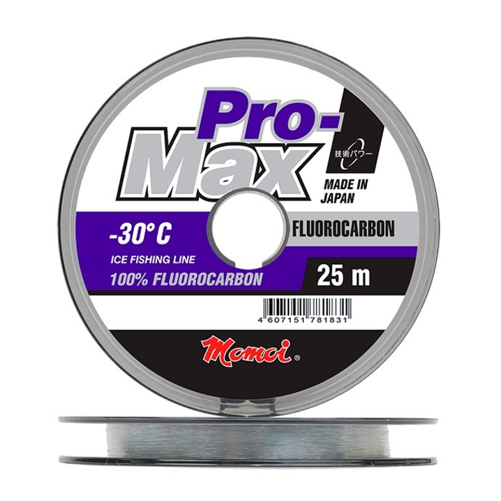 Леска Pro-Max Fluorocarbon 0,13 мм., 1,9 кг, 25 м, прозрачная