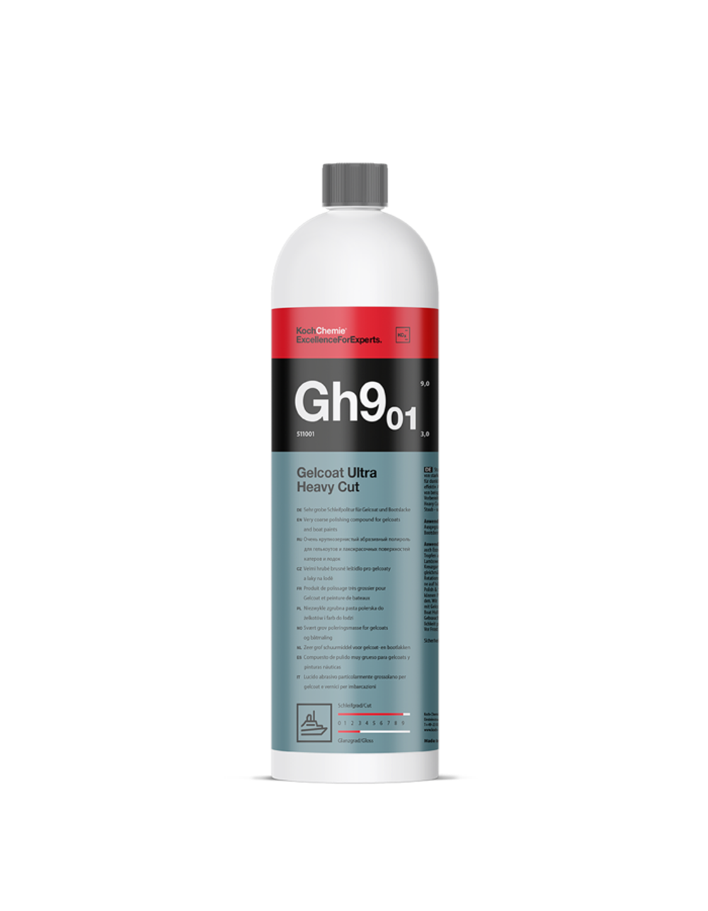 KochChemie Gelcoat Ultra Heavy Cut - Очень крупнозернистый абразивный полироль для гелькоутов и ЛКП