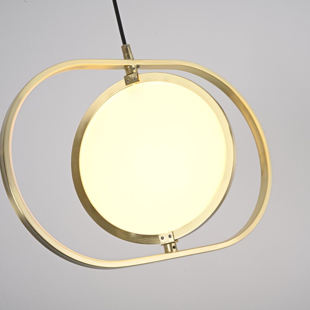 Подвесной светильник ARVET горизонтальный Золото