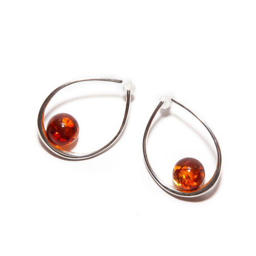 Серьги с янтарем натуральным. Калининградские серьги с натуральными камнями