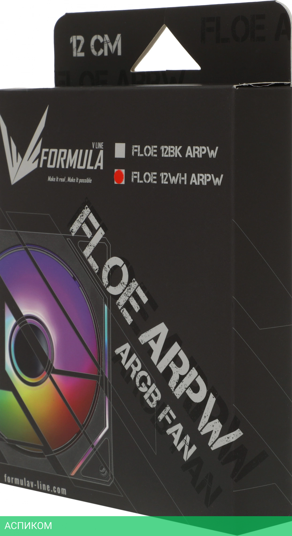 Вентилятор для корпуса Formula V Line Floe 12WH ARPW ARGB белый