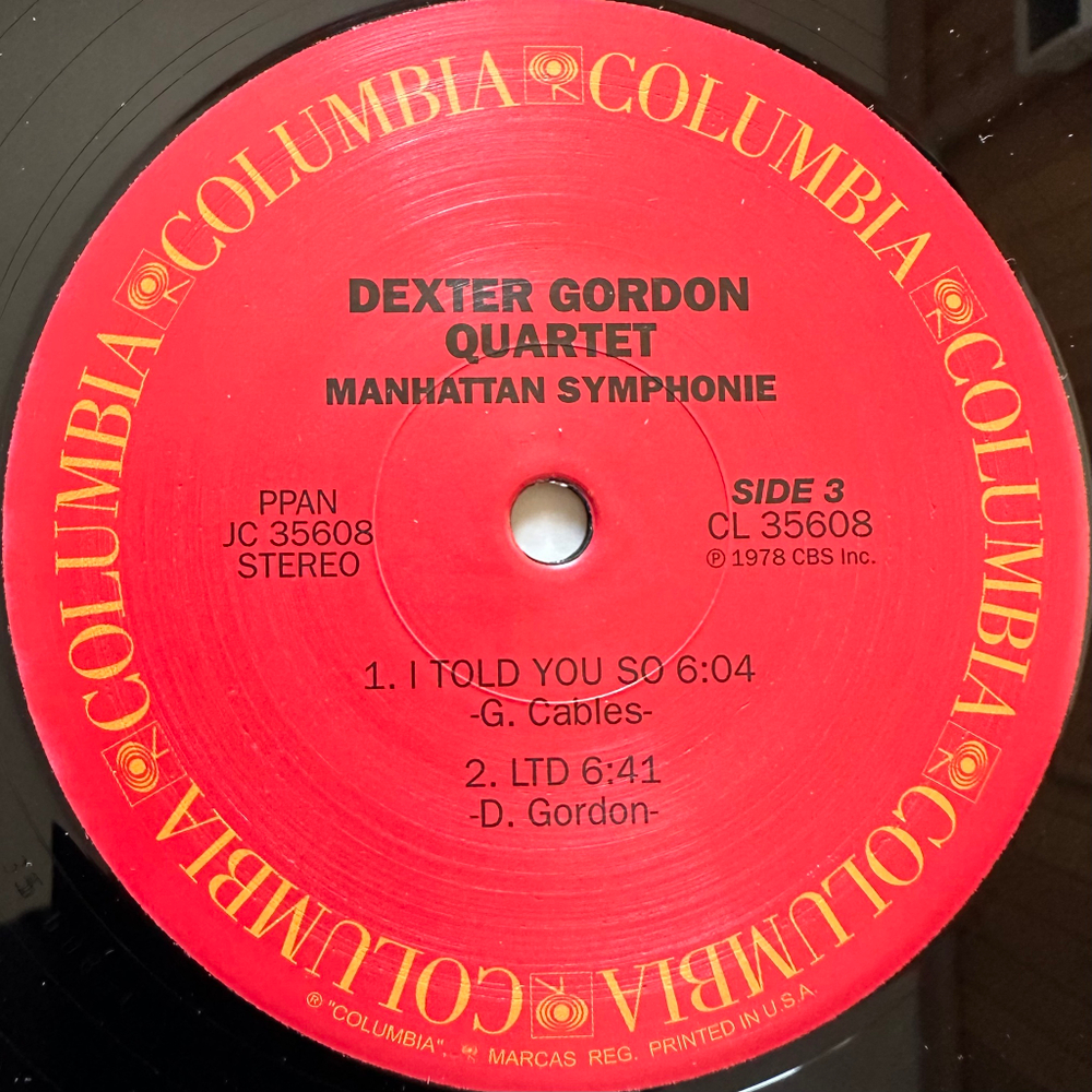 Dexter Gordon Quartet ‎– Manhattan Symphonie 2LP (США 2008г.)