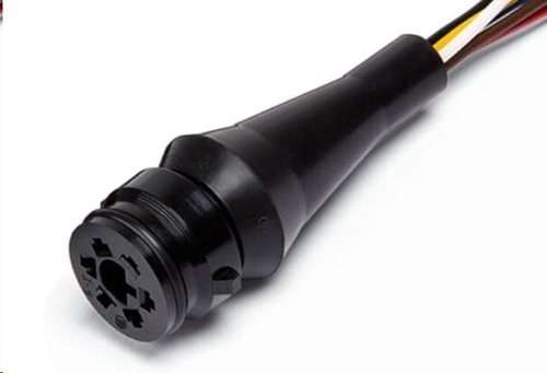 Разъем к задн. фонарям /Г-3302, КАМ, МАЗ/ гнездовой, с проводами L250 мм в гофре (CARGEN)