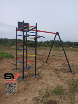 Монтаж уличного спортивно-игрового комплекса Sv Sport