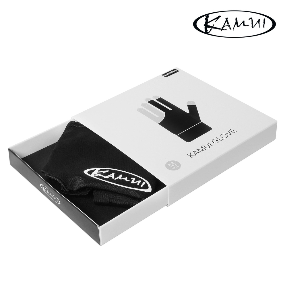 Перчатка для бильярда "Kamui QuickDry" черная левая M