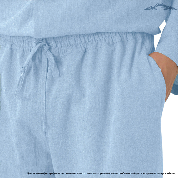 Вареный (стираный) хлопок, цв.Светло-голубой (15-4030) | ш.250 см | 145 г/м² | хлопок-100%