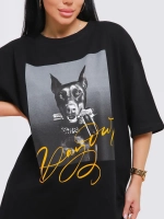 Футболка женская оверсайз принт