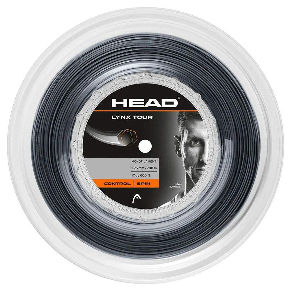 Струны для тенниса HEAD LYNX TOUR BLACK Бобины 200 м