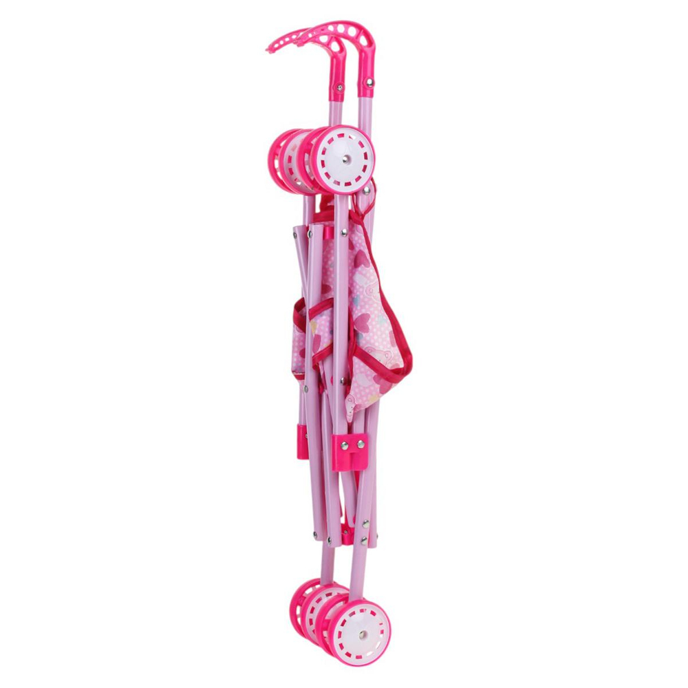 Коляска-трость для куклы, пакет 3288-1(металл）