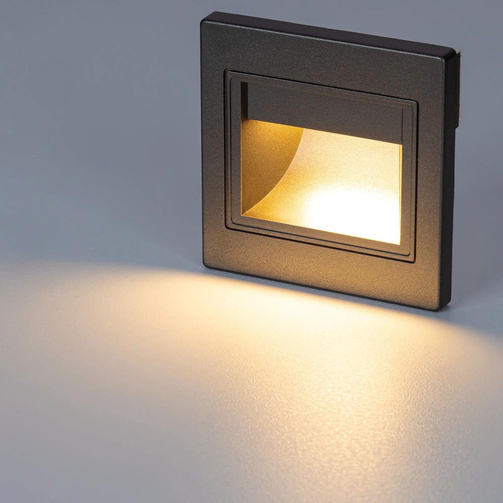 Citilux Скалли CLD005K1 LED Встраиваемый светильник лестничный Графит