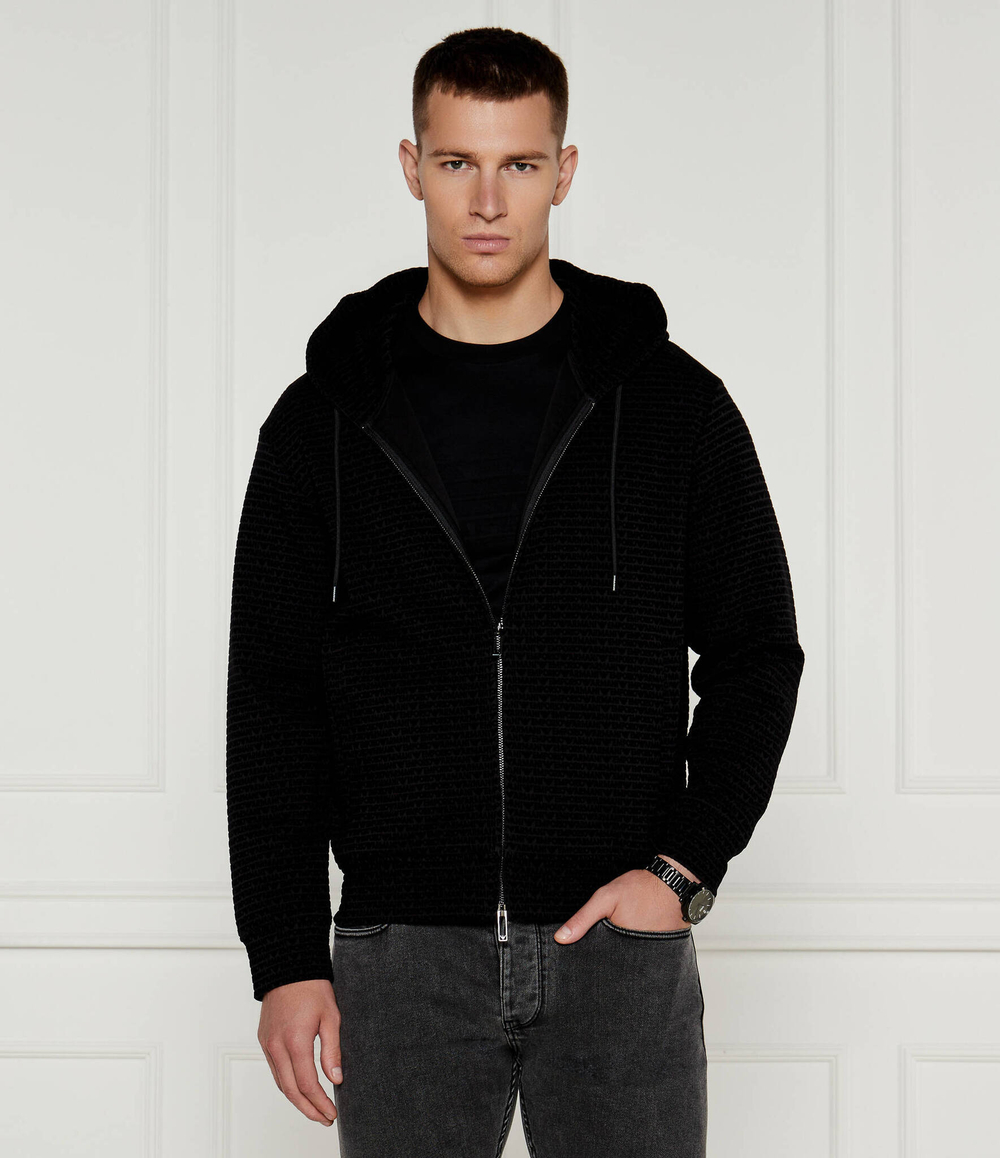 Худи Emporio Armani - черный(6D1MB0 1JHSZ)