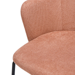 Стул Bergenson Bjorn Dwight, фактурный шенилл, коралловый