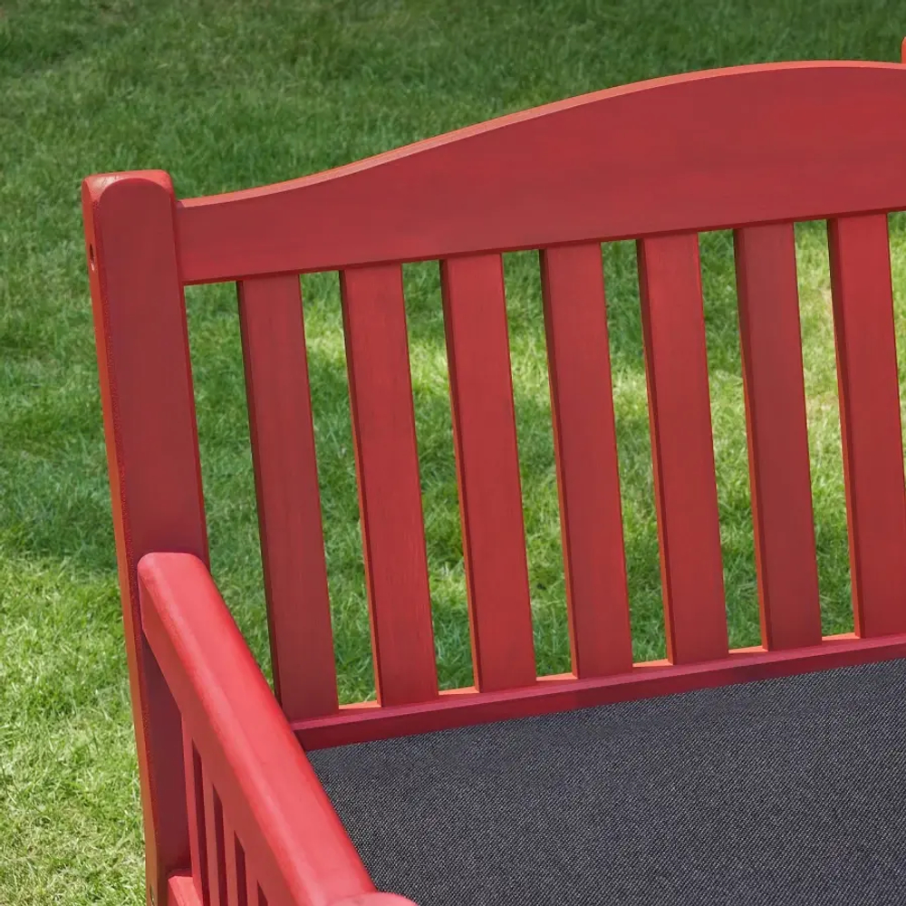 Садовый банк - IKEA PÄRONHOLMEN/PARONHOLMEN, 111x70x83см, красный/черный, ПЭРОНХОЛЬМЕН ИКЕА