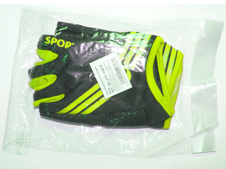 Перчатки велосипедные BP-ZYH-B08-З цвет черно-зеленый