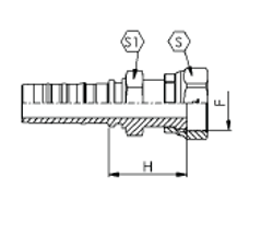 Фитинг DN 20 ORFS (Г) 1.3/16 CS