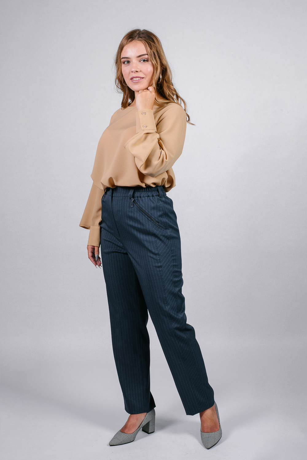 Брюки зауженные 2941ВП, Серо-голубой #87СГ022941ВП