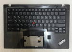 Верхняя панель с клавиатурой (топкейс) для ноутбука Lenovo ThinkPad X1 Carbon 5th Gen FingerPrint, черная, с подсветкой, раскладка - английская (01HY068)
