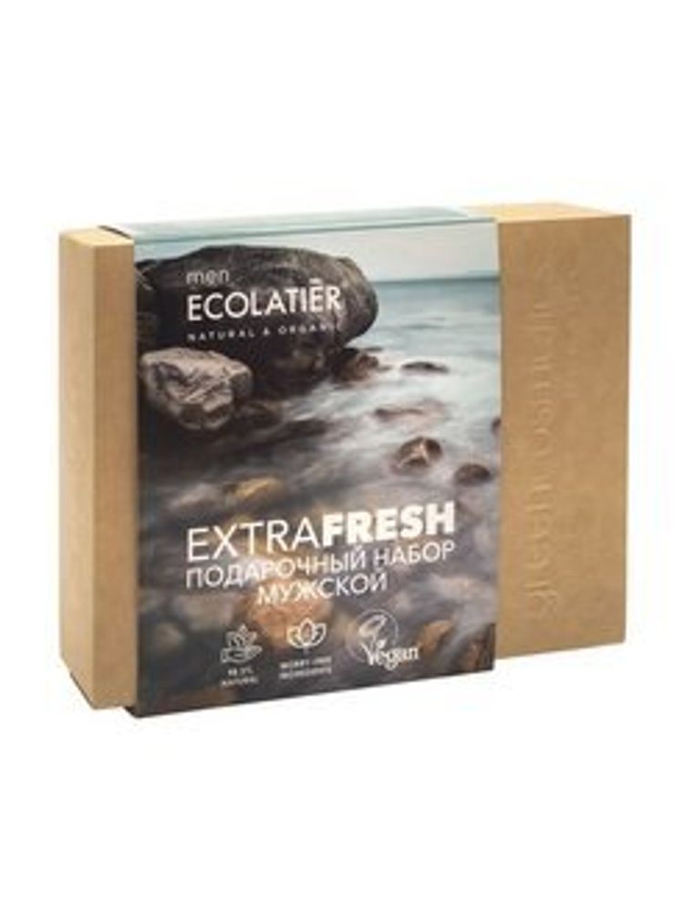 Ecolatier Men Набор подарочный Extra Fresh, (шампунь + гель для душа)