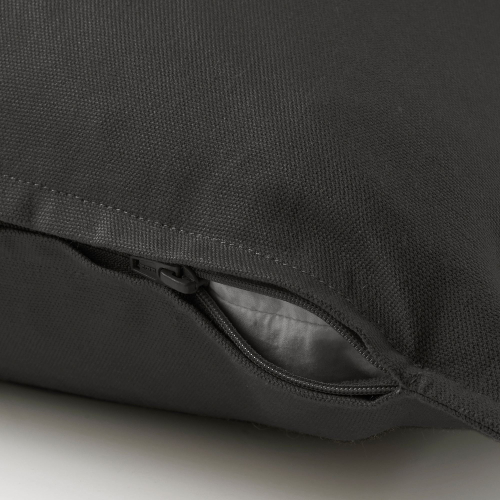 Чехол на подушку IKEA GURLI (ГУРЛИ), Темно-серый, 65x65 см