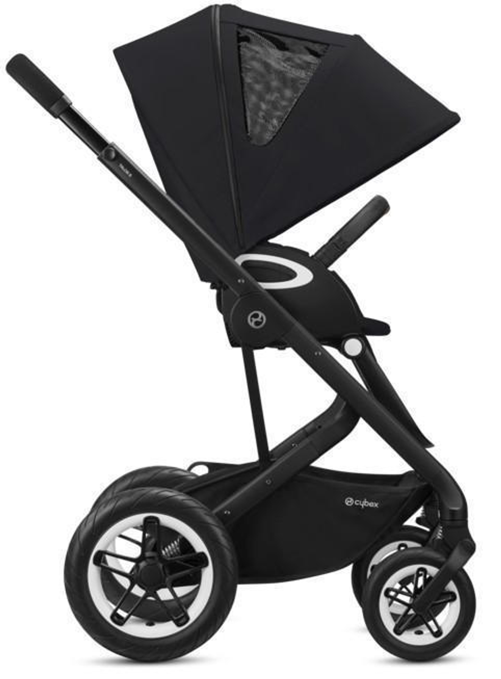 Коляска Cybex Talos S Lux BLK complete Cloud G Fog Grey 3 в 1 Moon Black с дождевиками