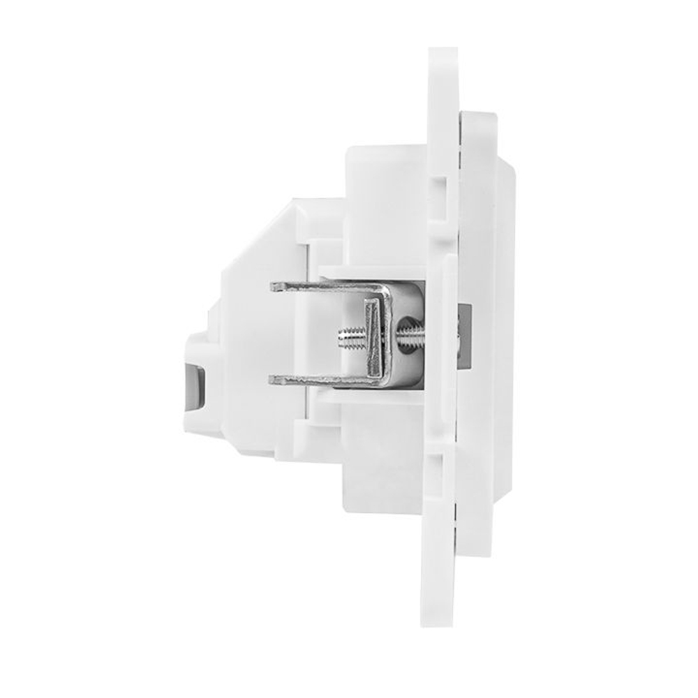 Стокгольм Механизм Розетки 1-местной с/з 16А автоматические клеммы белый с защ. штор. EKF EYR16-028-10