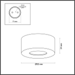 4282/7CL ODL Светильник LED 7Вт 3000К 220В IP20 HIGHTECH