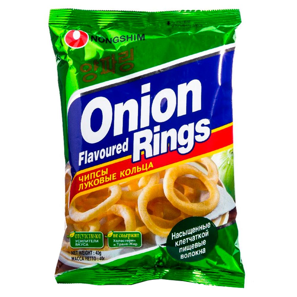 Чипсы Луковые кольца Nongshim Flavored Onion Rings 40 г