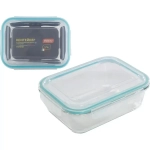 Контейнер DIAFANO,1500 мл, из жаропроч стекла с крышкой из пласт, прямоуг, темп режим -40