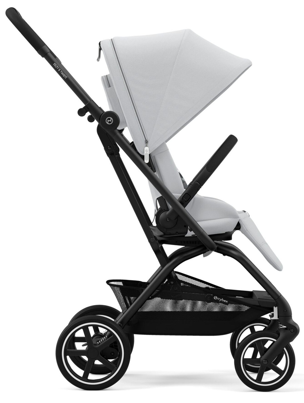 Прогулочная коляска Cybex Eezy S Twist Plus 2 BLK Fog Grey с дождевиком