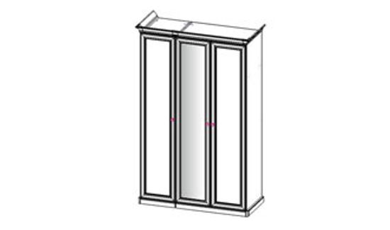 Шкаф  АФИНА 3-х ств. корень крем с зеркалом