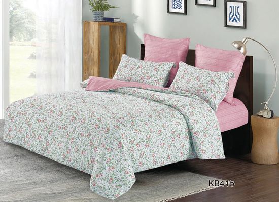 Полуторный комплект постельного белья Diva Afrodita, Арт.KB415, Сатин люкс, 70*70 см-2 шт.