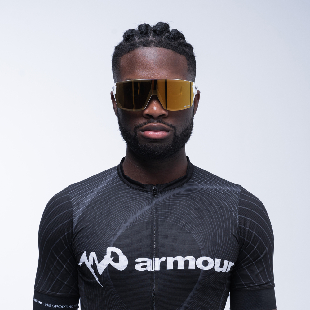 Спортивные очки 720armour Mercury / Matte White / Gold Lens