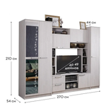 Стенка Флора ясень белый