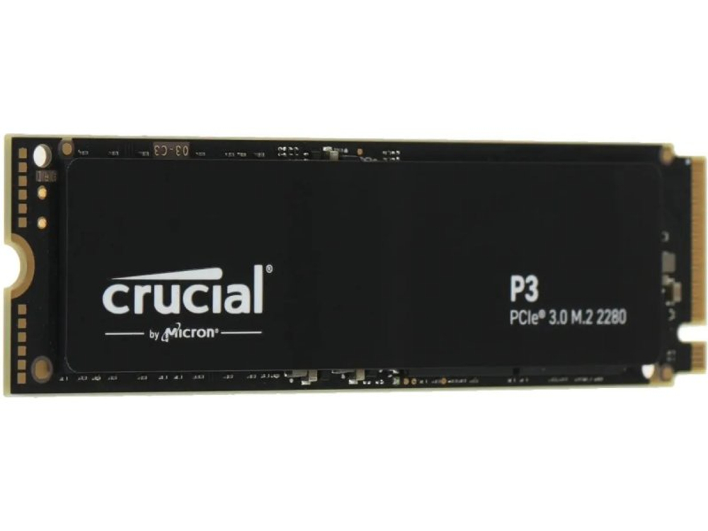 SSD накопитель Crucial P3 4ТБ, M.2 2280, PCIe 3.0 x4, NVMe [CT4000P3SSD8]
