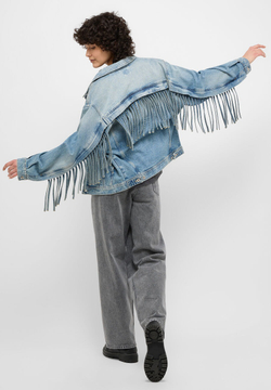 Куртка джинсовая женская MUSTANG Ozark Fringe Jacket