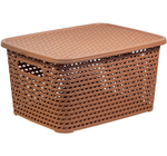 Ящик РОТАНГ с крышкой 13л. 370*280*190мм М2375