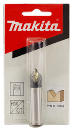 Фреза V-образная 90° 12,7х12,7х12х38х2Т Makita D-10702 12,7х12,7х12х38х2Т