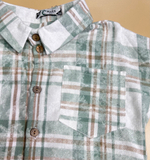 Рубашка в клетку утепленая "Оверсайз"