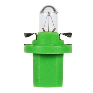 Автолампа  W 12-W 2W (R2 W) BAX yellow-green Narva с патроном (BA8.5d\2) (17057)