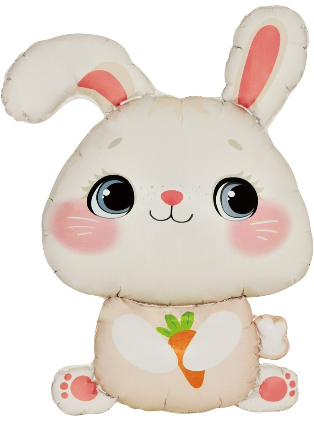 Фольга шар фигура Зайка с морковкой 36"/91 см Китай