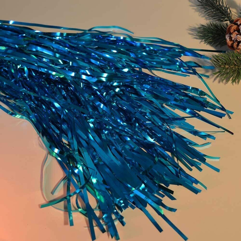 Дождь новогодний 1м лазурь (10шт)