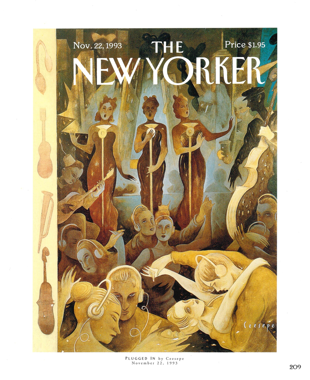 Постер журнала The New Yorker 22-11-1993, односторонний