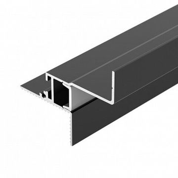 Профиль для светодиодных лент и линеек 3м 052226 СEIL-S12-SHADOW-20-SIDE-3000 ANOD BLACK черный Arlight