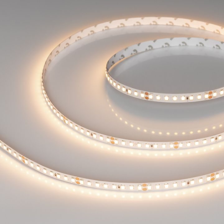 Светодиодная лента Arlight 12W/m 160LED/m 2835SMD теплый белый 5M 024538(2)