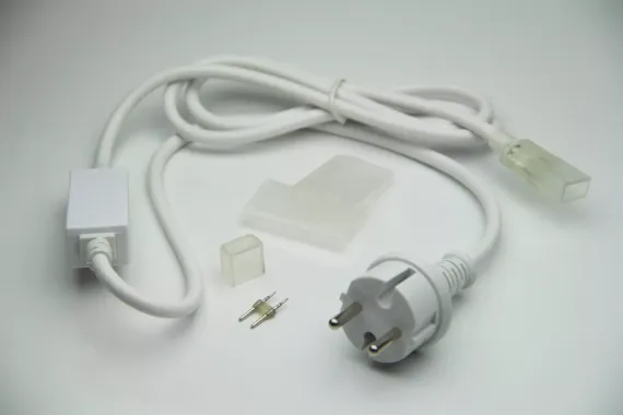 Диодный мост для одностороннего гибкого неона 8х16 мм, комплект для TPF-FX816, белый (5 частей), Teamprof (TPF-220AC/DC-FX8*16-1,5A-W)